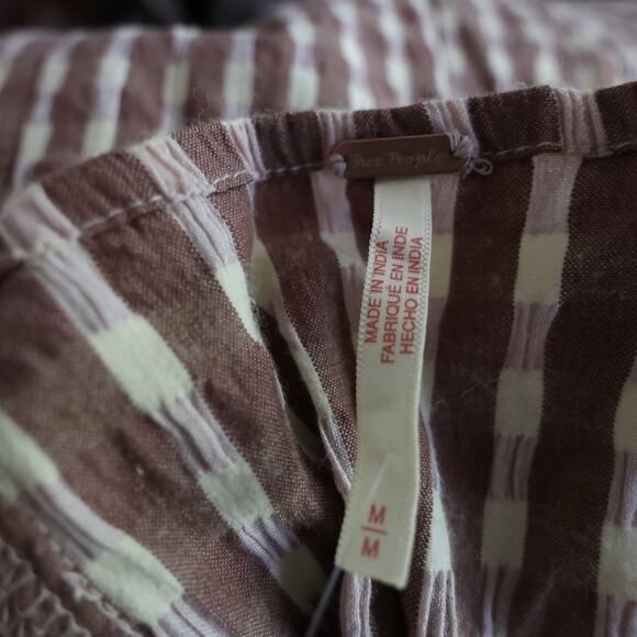 Free People Lucinda Plaid Print Tank Midi Dress in Lavendar Combo Size M - Picture 8 of 14